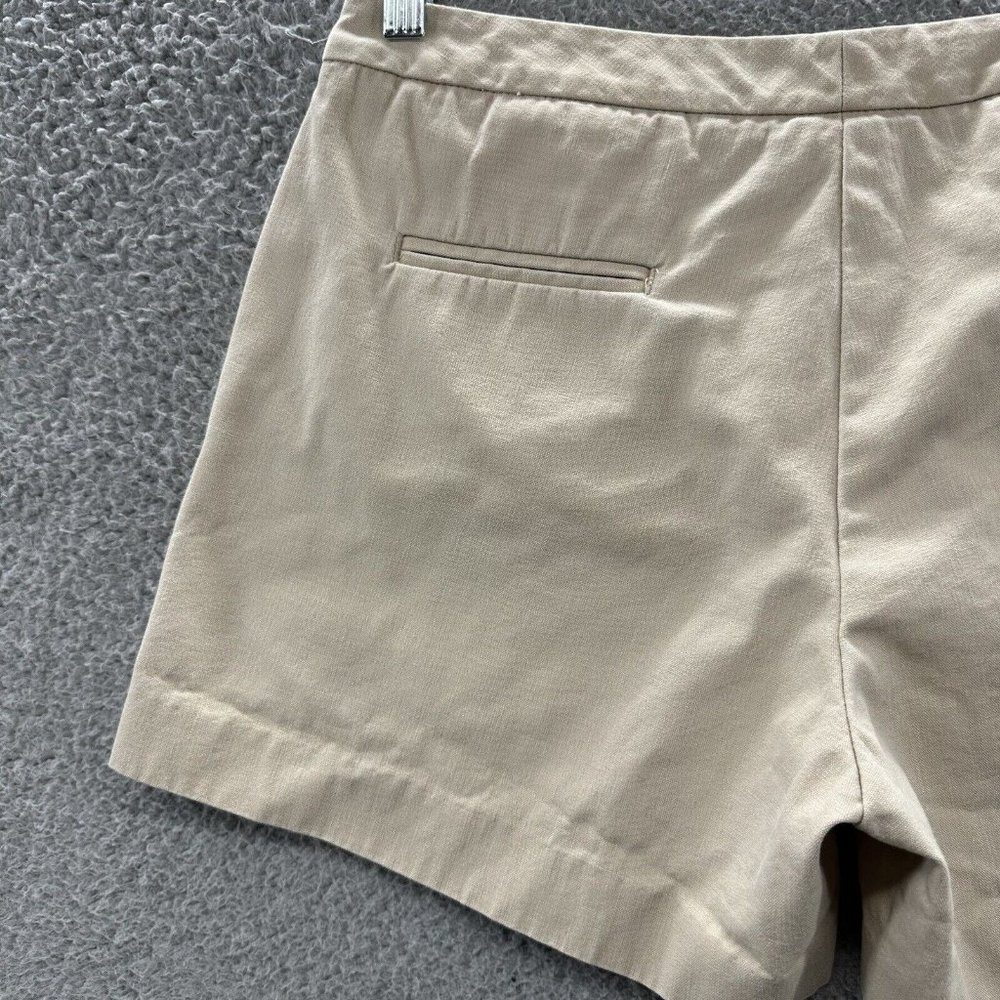 Banana Republic Shorts Women's 4 Tan Khaki Chino Shorts Ladies 4 - Picture 11 of 12